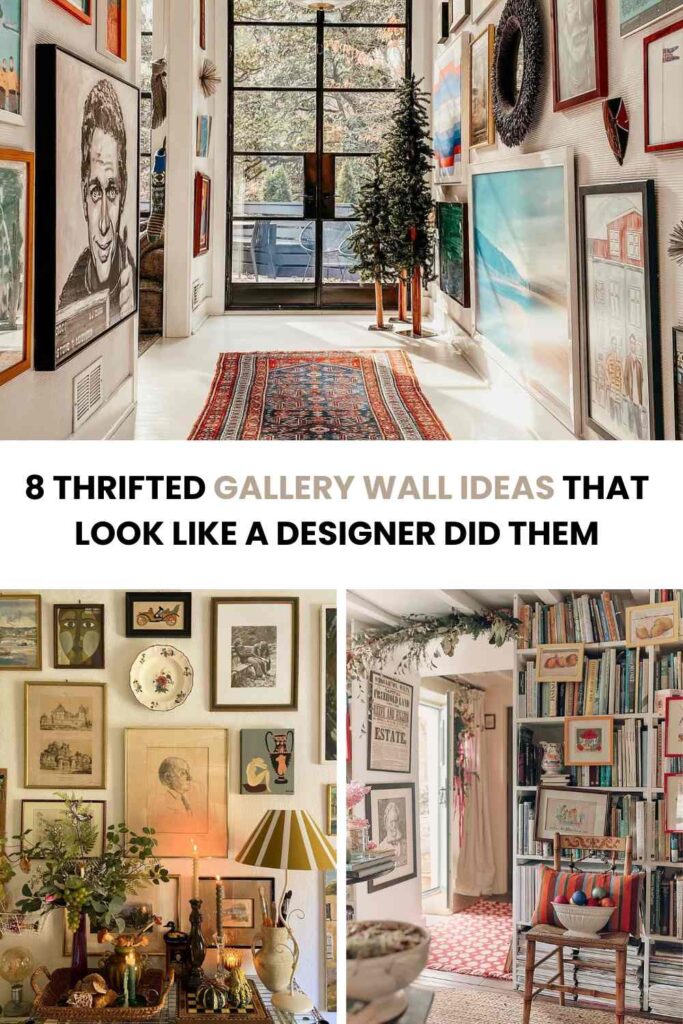 8 Easy Thrifted Gallery Wall Ideas For a Designer Look