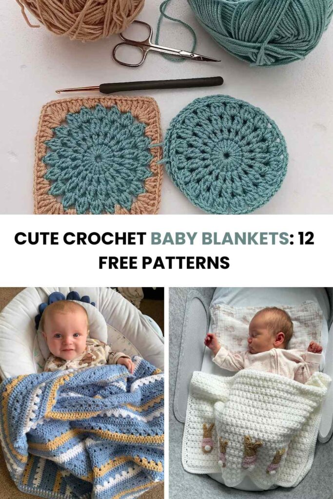 Cute Crochet Baby Blankets: 12 Free Patterns