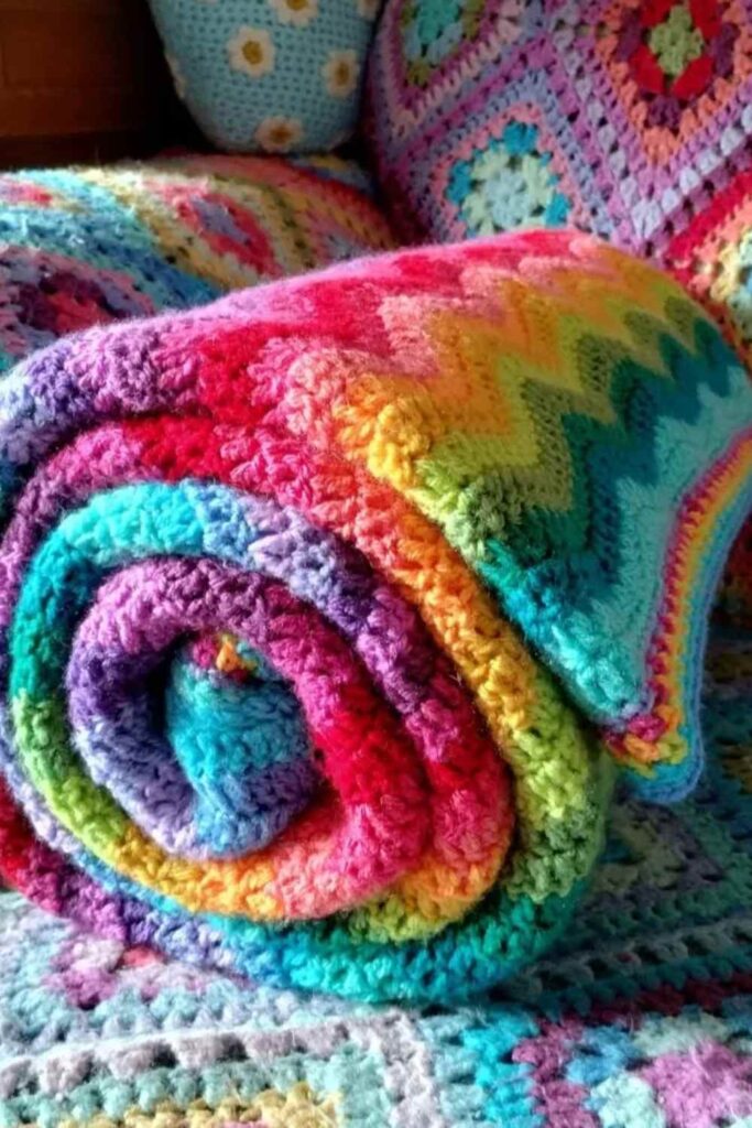The Rainbow Stripe Blanket: 