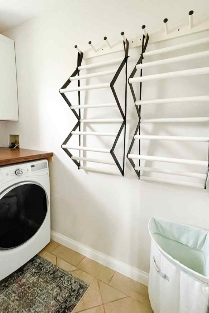 Wall-Mounted Drying Rack = Space Saver